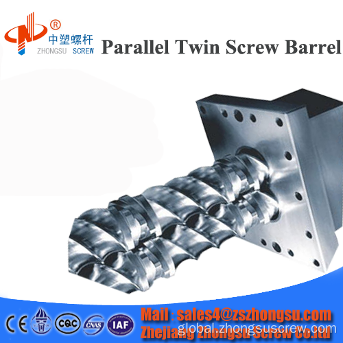 Parallel twin screw barrel Parallel twin screw barrel for Krauss Maffei Factory